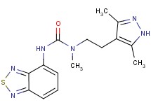 N'-2,1,3-benzothiadiazol-4-yl-N-[2-(3,5-dimethyl-1H-pyrazol-4-yl)ethyl]-N-methylurea