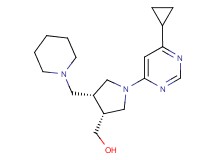 [(3R*,4R*)-1-(6-cyclopropylpyrimidin-4-yl)-4-(piperidin-1-ylmethyl)pyrrolidin-3-yl]methanol