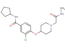 3-chloro-N-cyclopentyl-4-({1-[2-(methylamino)-2-oxoethyl]piperidin-4-yl}oxy)benzamide