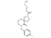 7-(4-fluorobenzyl)-2-(3-methoxypropanoyl)-2,7-diazaspiro[4.5]decan-6-one