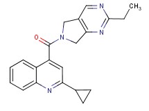 2-cyclopropyl-4-[(2-ethyl-5,7-dihydro-6H-pyrrolo[3,4-d]pyrimidin-6-yl)carbonyl]quinoline