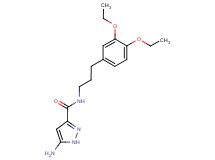 5-amino-N-[3-(3,4-diethoxyphenyl)propyl]-1H-pyrazole-3-carboxamide