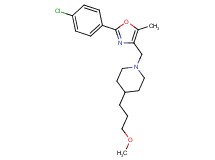 1-{[2-(4-chlorophenyl)-5-methyl-1,3-oxazol-4-yl]methyl}-4-(3-methoxypropyl)piperidine