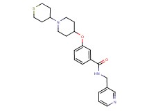 N-(3-pyridinylmethyl)-3-{[1-(tetrahydro-2H-thiopyran-4-yl)-4-piperidinyl]oxy}benzamide