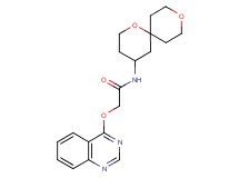 N-1,9-dioxaspiro[5.5]undec-4-yl-2-(quinazolin-4-yloxy)acetamide