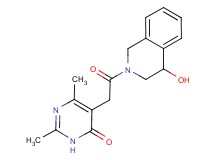5-[2-(4-hydroxy-3,4-dihydroisoquinolin-2(1H)-yl)-2-oxoethyl]-2,6-dimethylpyrimidin-4(3H)-one