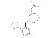{1-[5-fluoro-2-(1H-pyrazol-1-yl)benzyl]-1,4-diazepan-6-yl}acetic acid