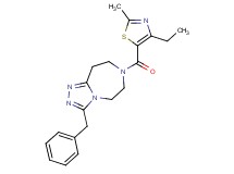 3-benzyl-7-[(4-ethyl-2-methyl-1,3-thiazol-5-yl)carbonyl]-6,7,8,9-tetrahydro-5H-[1,2,4]triazolo[4,3-d][1,4]diazepine