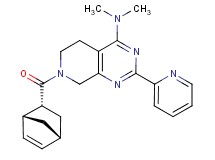 7-[(1R*,2R*,4R*)-bicyclo[2.2.1]hept-5-en-2-ylcarbonyl]-N,N-dimethyl-2-pyridin-2-yl-5,6,7,8-tetrahydropyrido[3,4-d]pyrimidin-4-amine