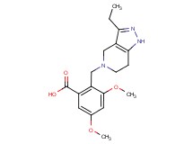 2-[(3-ethyl-1,4,6,7-tetrahydro-5H-pyrazolo[4,3-c]pyridin-5-yl)methyl]-3,5-dimethoxybenzoic acid