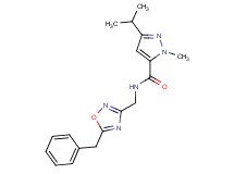 N-[(5-benzyl-1,2,4-oxadiazol-3-yl)methyl]-3-isopropyl-1-methyl-1H-pyrazole-5-carboxamide