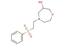 4-[2-(phenylsulfonyl)ethyl]-1,4-oxazepan-6-ol