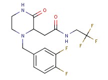 2-[1-(3,4-difluorobenzyl)-3-oxo-2-piperazinyl]-N-(2,2,2-trifluoroethyl)acetamide