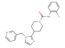 N-(2-fluorophenyl)-4-[1-(pyridin-3-ylmethyl)-1H-imidazol-2-yl]piperidine-1-carboxamide