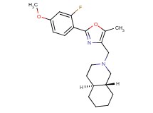(4aS*,8aR*)-2-{[2-(2-fluoro-4-methoxyphenyl)-5-methyl-1,3-oxazol-4-yl]methyl}decahydroisoquinoline