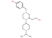 4-{[3-(2-hydroxyethyl)-4-(1-isopropyl-4-piperidinyl)-1-piperazinyl]methyl}phenol