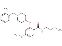 4-methoxy-N-(2-methoxyethyl)-2-{[1-(2-methylbenzyl)-4-piperidinyl]oxy}benzamide
