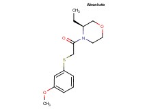 (3S)-3-ethyl-4-{[(3-methoxyphenyl)thio]acetyl}morpholine