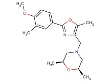 (2R*,6S*)-4-{[2-(4-methoxy-3-methylphenyl)-5-methyl-1,3-oxazol-4-yl]methyl}-2,6-dimethylmorpholine