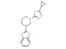 2-[1-(5-cyclopropyl-1,3,4-oxadiazol-2-yl)piperidin-3-yl]-1,3-benzoxazole