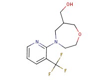 {4-[3-(trifluoromethyl)pyridin-2-yl]-1,4-oxazepan-6-yl}methanol