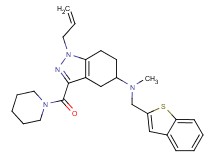 1-allyl-N-(1-benzothien-2-ylmethyl)-N-methyl-3-(1-piperidinylcarbonyl)-4,5,6,7-tetrahydro-1H-indazol-5-amine