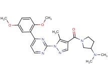 1-({1-[4-(2,5-dimethoxyphenyl)-2-pyrimidinyl]-5-methyl-1H-pyrazol-4-yl}carbonyl)-N,N-dimethyl-3-pyrrolidinamine