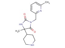 5-methyl-3-[(6-methyl-2-pyridinyl)methyl]-5-(4-piperidinyl)-2,4-imidazolidinedione dihydrochloride
