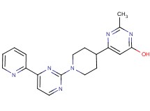 2-methyl-6-{1-[4-(2-pyridinyl)-2-pyrimidinyl]-4-piperidinyl}-4-pyrimidinol
