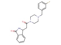 3-{2-[4-(3-fluorobenzyl)-1-piperazinyl]-2-oxoethyl}-1-isoindolinone