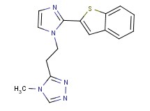 3-{2-[2-(1-benzothien-2-yl)-1H-imidazol-1-yl]ethyl}-4-methyl-4H-1,2,4-triazole