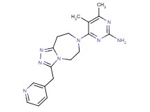 4,5-dimethyl-6-[3-(pyridin-3-ylmethyl)-5,6,8,9-tetrahydro-7H-[1,2,4]triazolo[4,3-d][1,4]diazepin-7-yl]pyrimidin-2-amine