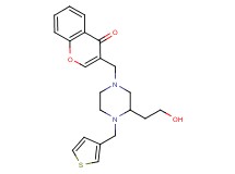 3-{[3-(2-hydroxyethyl)-4-(3-thienylmethyl)-1-piperazinyl]methyl}-4H-chromen-4-one