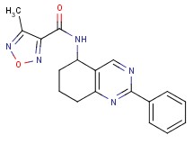 4-methyl-N-(2-phenyl-5,6,7,8-tetrahydro-5-quinazolinyl)-1,2,5-oxadiazole-3-carboxamide
