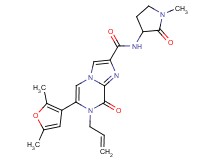 7-allyl-6-(2,5-dimethyl-3-furyl)-N-(1-methyl-2-oxopyrrolidin-3-yl)-8-oxo-7,8-dihydroimidazo[1,2-a]pyrazine-2-carboxamide