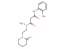 N-methyl-N'-(2-methylphenyl)-N-[2-(2-oxopiperidin-1-yl)ethyl]malonamide
