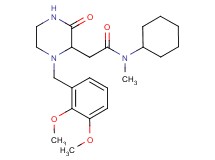N-cyclohexyl-2-[1-(2,3-dimethoxybenzyl)-3-oxo-2-piperazinyl]-N-methylacetamide