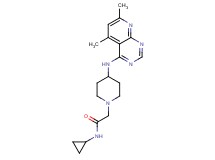 N-cyclopropyl-2-{4-[(5,7-dimethylpyrido[2,3-d]pyrimidin-4-yl)amino]piperidin-1-yl}acetamide