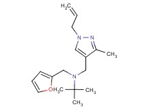 N-[(1-allyl-3-methyl-1H-pyrazol-4-yl)methyl]-N-(2-furylmethyl)-2-methylpropan-2-amine