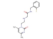 2-{[2-(4,6-dimethyl-2-oxopyrimidin-1(2H)-yl)ethyl]amino}-N-(2-fluorobenzyl)acetamide