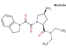 (4S)-4-amino-1-[2,3-dihydro-1H-indol-1-yl(oxo)acetyl]-N,N-diethyl-L-prolinamide