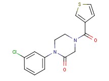 1-(3-chlorophenyl)-4-(3-thienylcarbonyl)-2-piperazinone