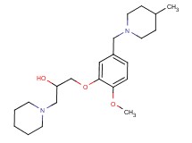 1-{2-methoxy-5-[(4-methylpiperidin-1-yl)methyl]phenoxy}-3-piperidin-1-ylpropan-2-ol