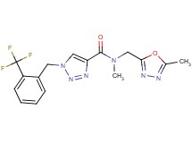 N-methyl-N-[(5-methyl-1,3,4-oxadiazol-2-yl)methyl]-1-[2-(trifluoromethyl)benzyl]-1H-1,2,3-triazole-4-carboxamide