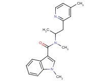 N,1-dimethyl-N-[1-methyl-2-(4-methylpyridin-2-yl)ethyl]-1H-indole-3-carboxamide