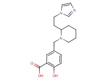 2-hydroxy-5-({2-[2-(1H-imidazol-1-yl)ethyl]-1-piperidinyl}methyl)benzoic acid