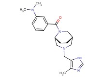 N,N-dimethyl-3-({(1S*,5R*)-3-[(4-methyl-1H-imidazol-5-yl)methyl]-3,6-diazabicyclo[3.2.2]non-6-yl}carbonyl)aniline