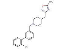 1-[(2'-methylbiphenyl-3-yl)methyl]-4-[(5-methyl-1,2,4-oxadiazol-3-yl)methyl]piperidine