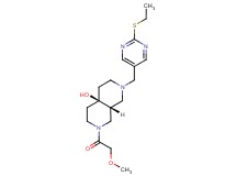 (4aR*,8aR*)-2-{[2-(ethylthio)pyrimidin-5-yl]methyl}-7-(methoxyacetyl)octahydro-2,7-naphthyridin-4a(2H)-ol