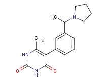 6-methyl-5-{3-[1-(1-pyrrolidinyl)ethyl]phenyl}-2,4(1H,3H)-pyrimidinedione